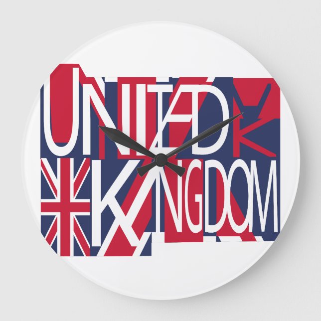 Grande Horloge Ronde United Kingdom UK flag BY MASANSER PIXELAT (Recto)