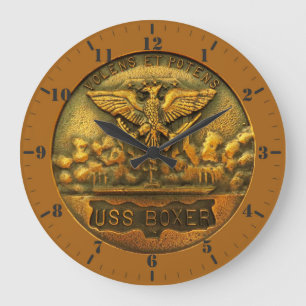 Grande Horloge Ronde USS Boxer plaque - volens et potens