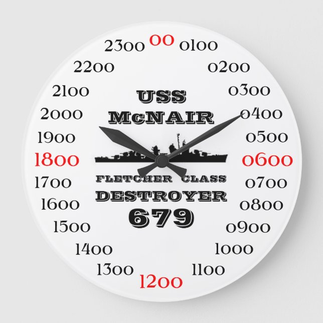 Grande Horloge Ronde USS McNair (Recto)