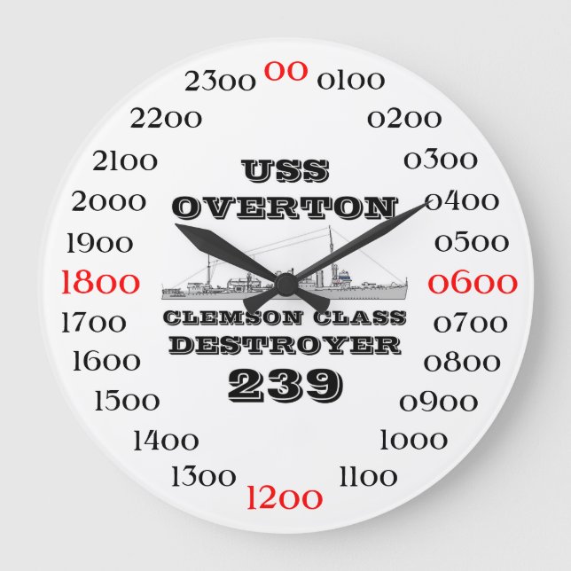 Grande Horloge Ronde USS Overton (Recto)
