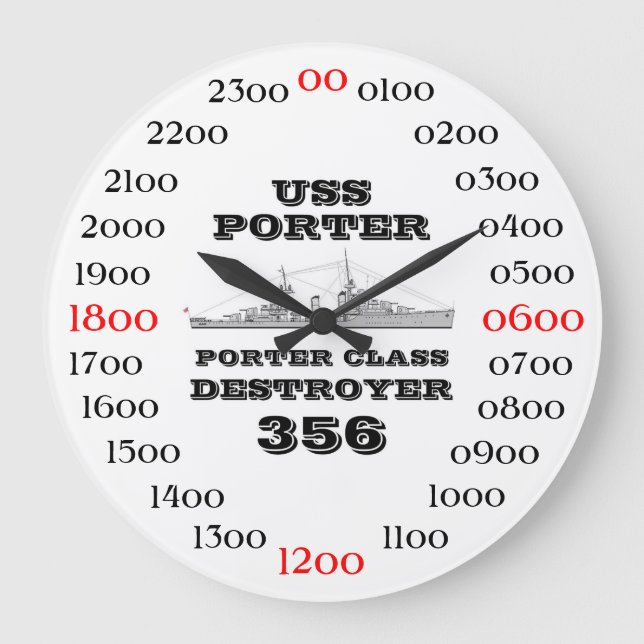 Grande Horloge Ronde USS Porter (Recto)