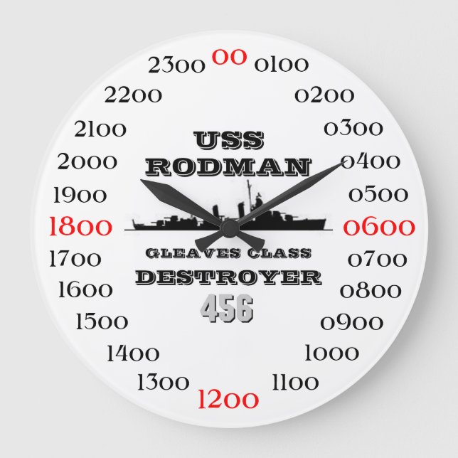 Grande Horloge Ronde USS Rodman (Recto)