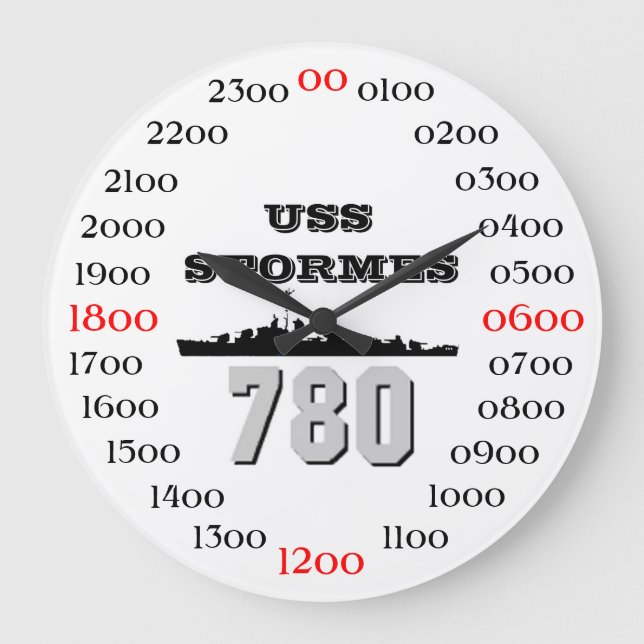 Grande Horloge Ronde USS Stormes (DD-780) (Recto)