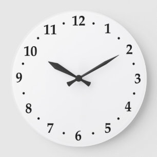 Grande Horloge Ronde Utilisation de modèle de visage de numéro de