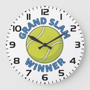 Grande Horloge Ronde Vainqueur du Grand Chelem Balle de Tennis Champion