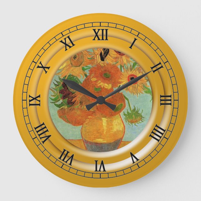 Grande Horloge Ronde Vase with twelve sunflowers Vincent van Gogh (Recto)