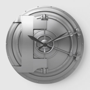 Grande Horloge Ronde vaudoor silver large clock