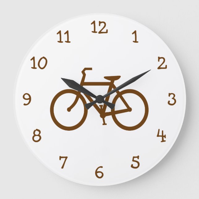 Grande Horloge Ronde Vélo Brown (Recto)