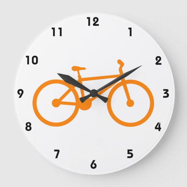 Grande Horloge Ronde Vélo orange (Recto)
