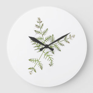 Grande Horloge Ronde vert de printemps