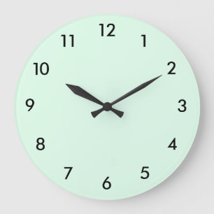 Grande Horloge Ronde Vert menthe