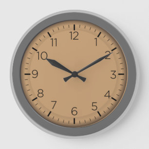 Grande Horloge Ronde Very Fun Old School Wall Clock