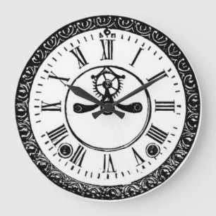 Grande Horloge Ronde Victorian wall clock