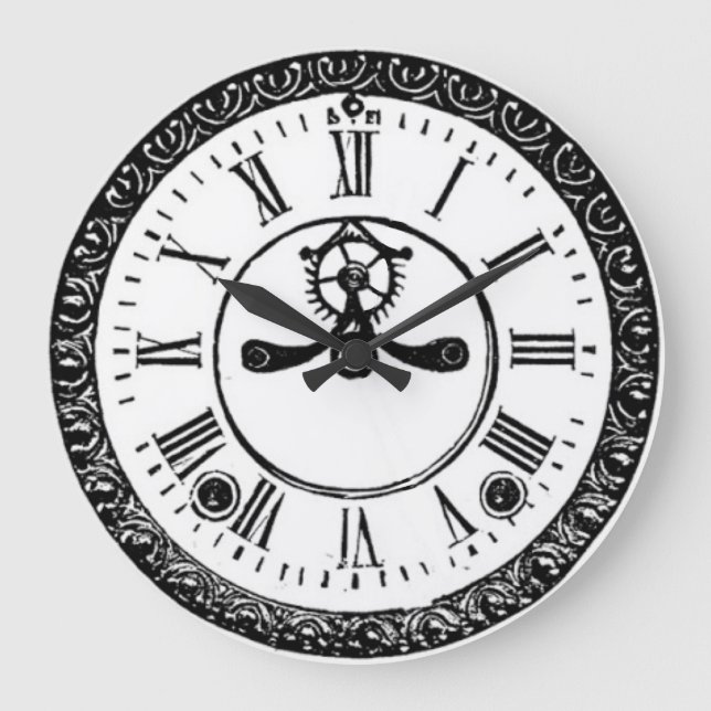 Grande Horloge Ronde Victorian wall clock (Recto)