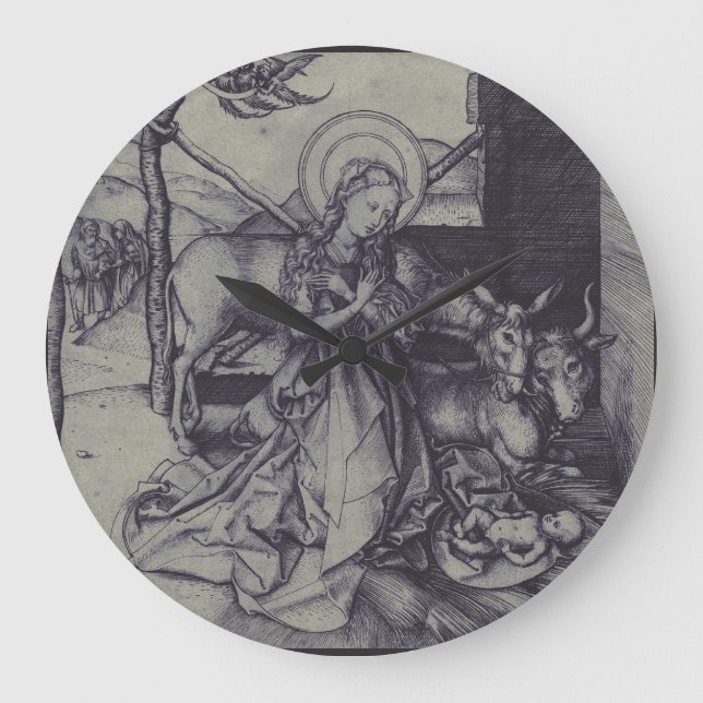 Grande Horloge Ronde Vieille crèche og Jésus Christ (Recto)