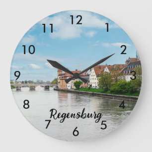 Grande Horloge Ronde Vieille ville historique de Ratisbonne, Allemagne