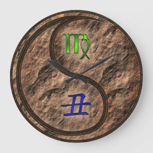 Grande Horloge Ronde Vierge & Bœuf de Terre