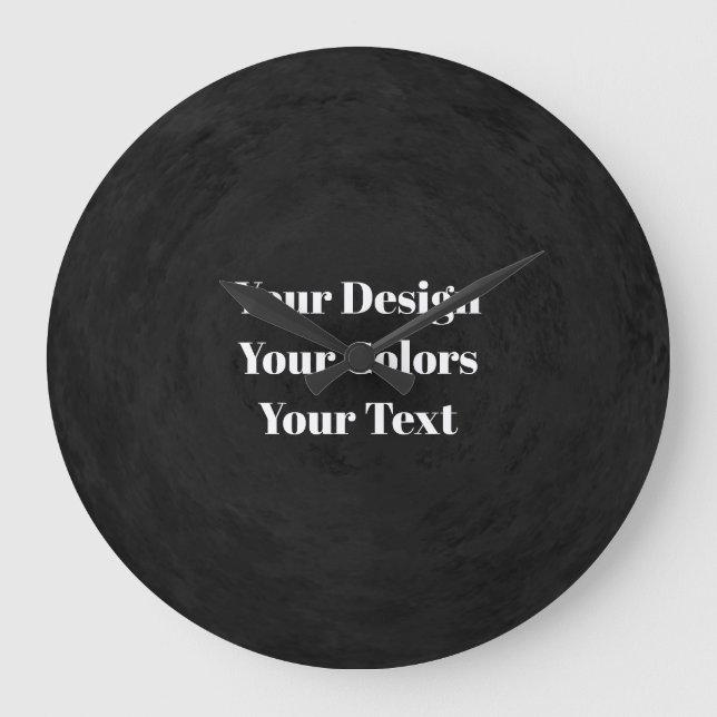 Grande Horloge Ronde Vierge - Créez votre propre personnalisation (Recto)