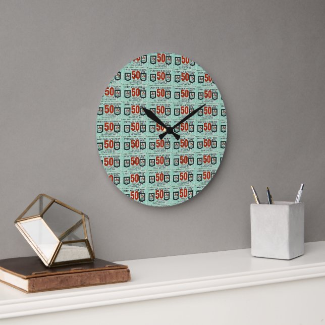 Grande Horloge Ronde Vieux timbres verts (Bureau)