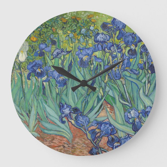 Grande Horloge Ronde Vincent Van Gogh - Irises (Recto)