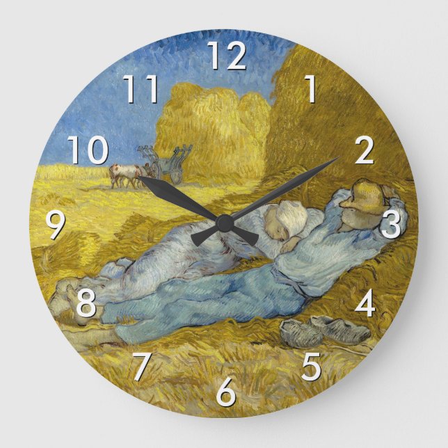Grande Horloge Ronde Vincent Van Gogh - Mion, Repos / Travail / Siesta (Recto)