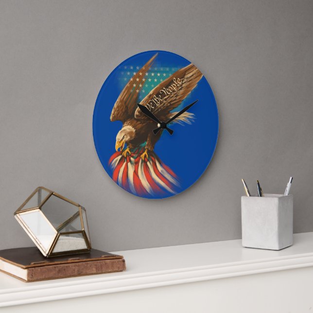 Grande Horloge Ronde Vintage Americana (Bureau)