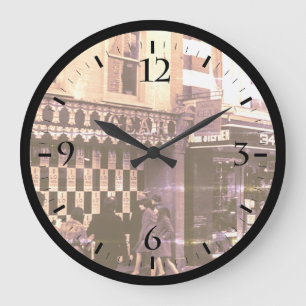 Grande Horloge Ronde Vintage Angleterre Londres Boutiques Carnaby stree