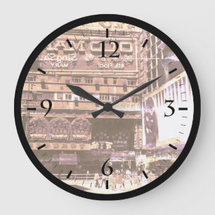 Grande Horloge Ronde Vintage China Hong Kong