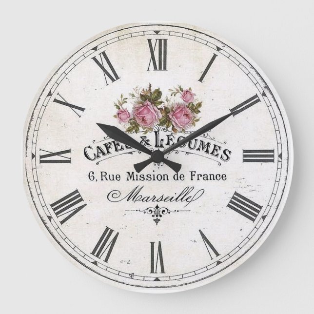 Grande Horloge Ronde Vintage français (Recto)