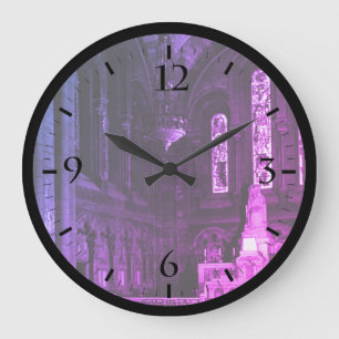 Grande Horloge Ronde Vintage France Paris sacré Coeur vierge chapelle W