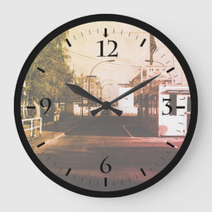 Grande Horloge Ronde Vintage Germany Border posts East West Berlin Larg