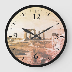 Grande Horloge Ronde Vintage Greece