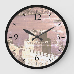 Grande Horloge Ronde Vintage Turkey Istanbul Bosphorus fortress