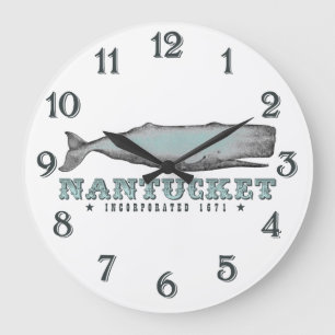 Grande Horloge Ronde Vintage Victorian Whale Nantucket MA Inc 1671