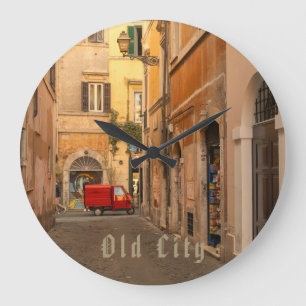 Grande Horloge Ronde Vintage, Vieille Ville, Voiture Ancienne, Style An