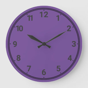 Grande Horloge Ronde Violet