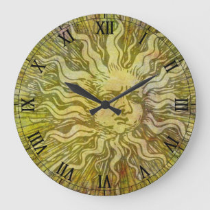 Grande Horloge Ronde Visage vintage plein soleil