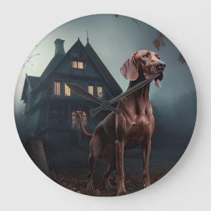 Grande Horloge Ronde Vizsla Halloween effroi