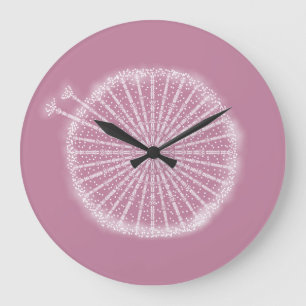 Grande Horloge Ronde Voeux de Dandelion