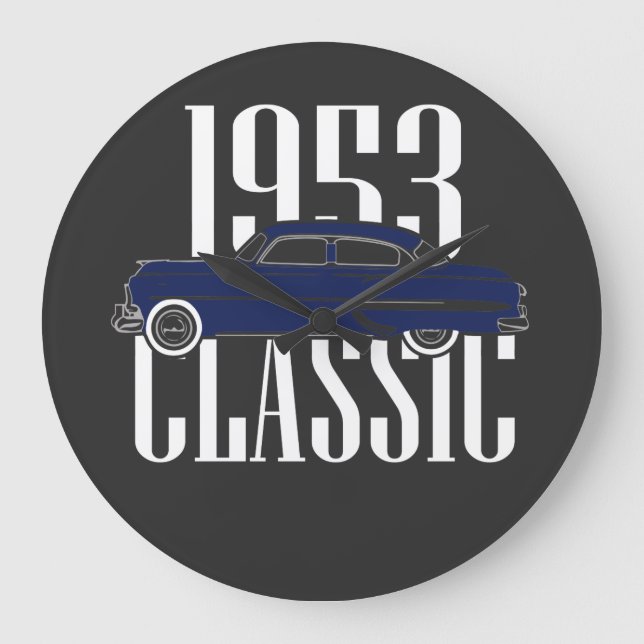 Grande Horloge Ronde Voiture classique 1953 (Recto)