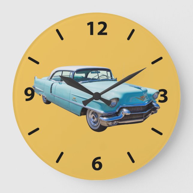 Grande Horloge Ronde Voiture de luxe Sedan Deville Cadillac 1956 (Recto)