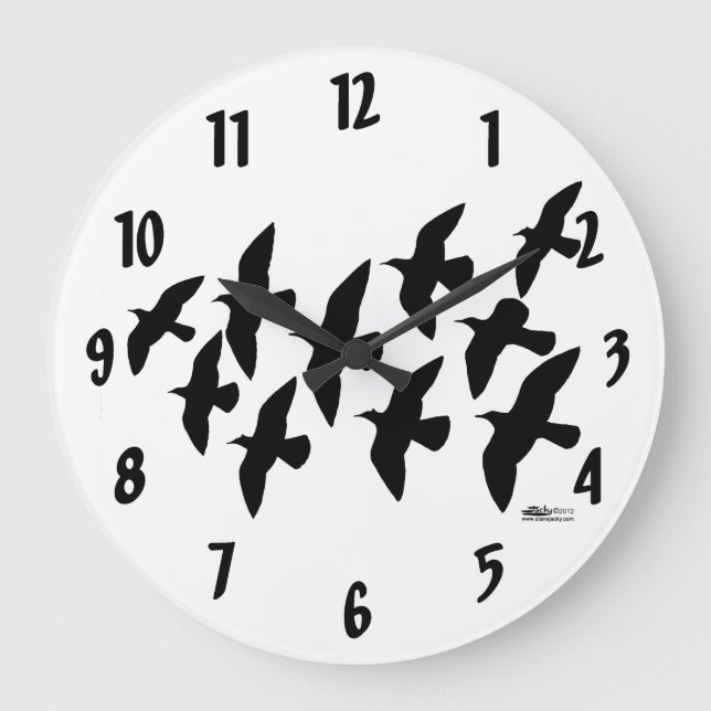 Grande Horloge Ronde Vol de pigeons (Recto)