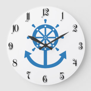 Grande Horloge Ronde Volant et ancre