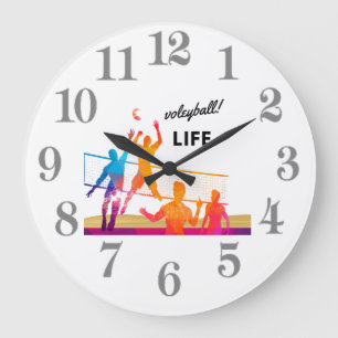 Grande Horloge Ronde Volleyball Laife