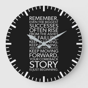 Grande Horloge Ronde Votre récit de retour - Motivation du succès