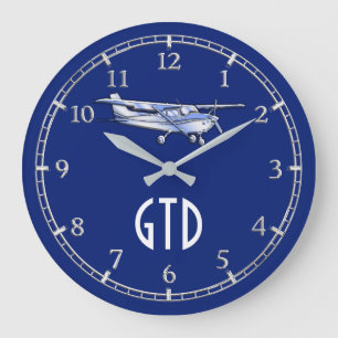 Grande Horloge Ronde Votre vol classique de Cessna d'avions de