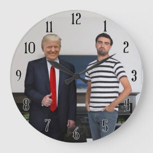 Grande Horloge Ronde Vous avez rencontré le Président Donald Trump  A