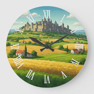 Grande Horloge Ronde Voyage à Carcassonne France