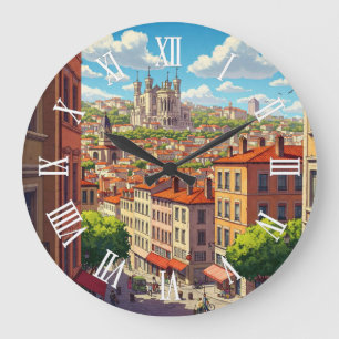 Grande Horloge Ronde Voyage à Lyon France Basilique