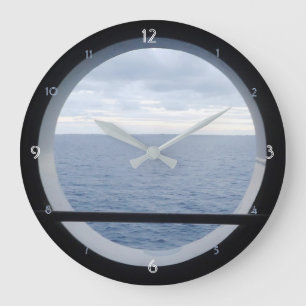 Grande Horloge Ronde Vue des hublots